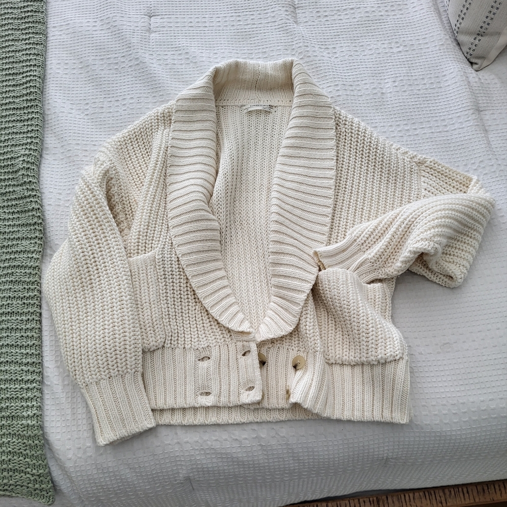 Anthropologie Deep V Cardigan